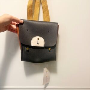 Lil’ Black and Brown Bear Face Backpack